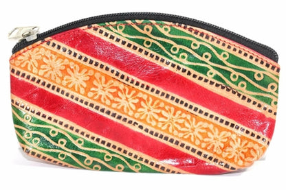 Silver Hestia Groovy Coin Purse in vibrant purple with a rounded shape and zipper closure, perfect for small essentials.
