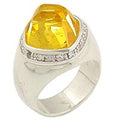 0F223 High-Polished 925 Sterling Silver Ring with