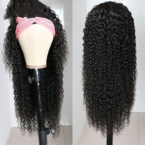 LuxeWave Full Mechanism Hair Band Wig Headgear Real Hair