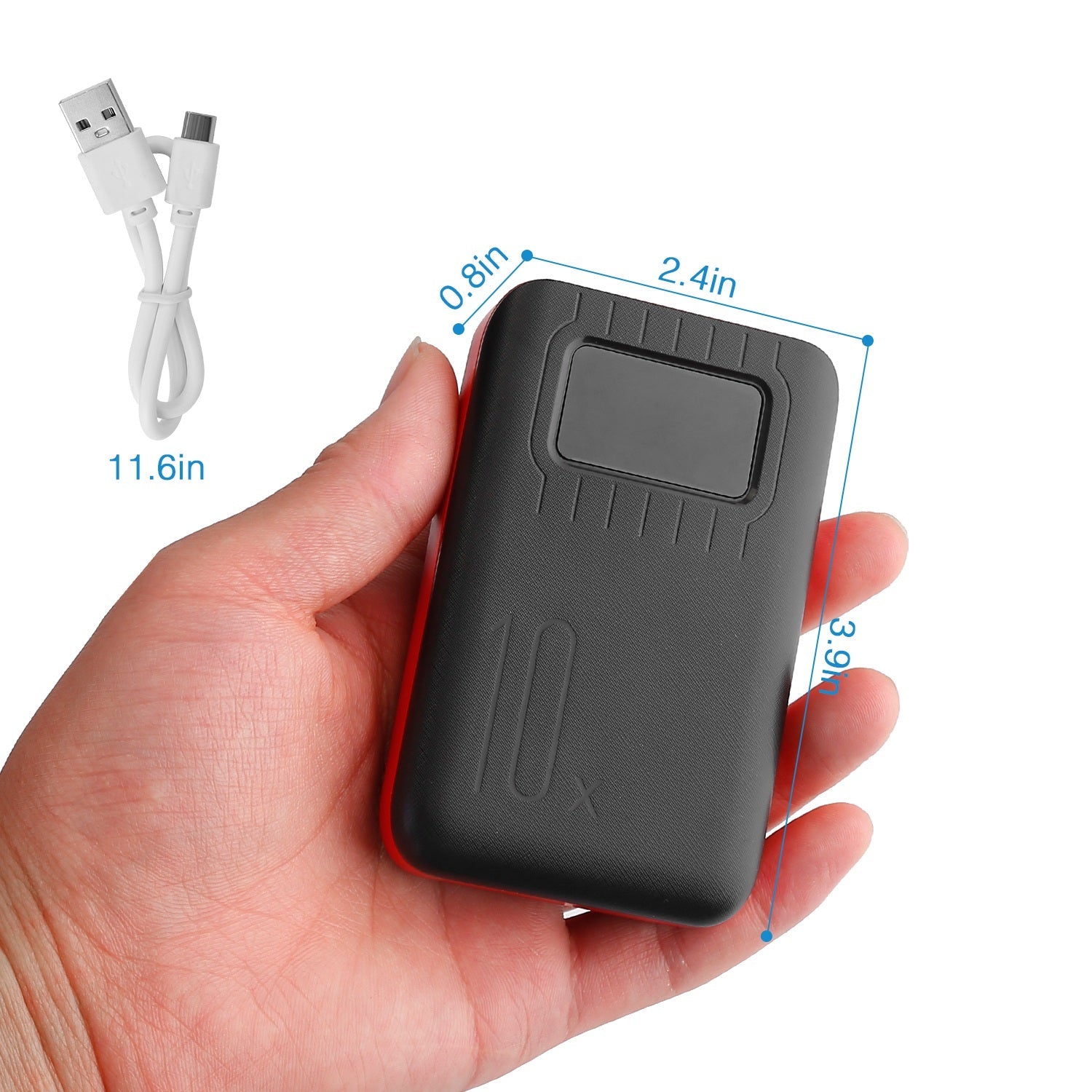 1Pc 1W MAh Portable Power Bank External Battery Pack Charger Dual USB
