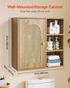 Start2Finish VEVOR bathroom wall cabinet with door, adjustable shelves, mounted over toilet, ideal for laundry, kitchen, or restroom storage