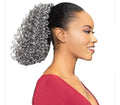 Salt & Pepper | Human Hair Drawstring Ponytail Wig