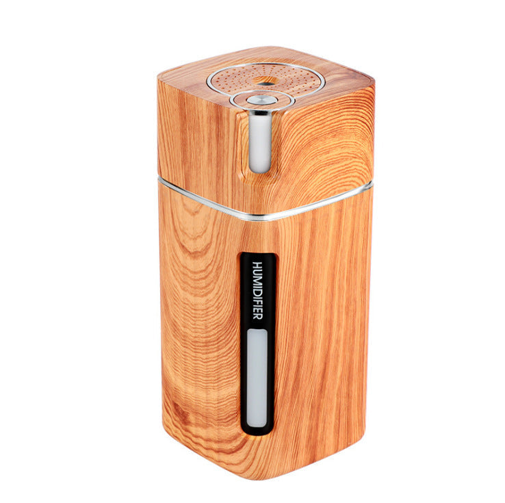 Maroon Asteria ultrasonic air humidifier with USB power, mini mist maker, LED light, suitable for home improvement.