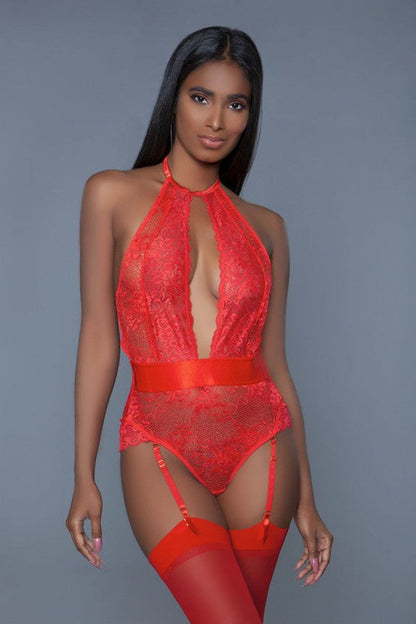Jade Icarus Ophelia Bodysuit for women, fitted black garment with long sleeves and scoop neckline, shown on a model.