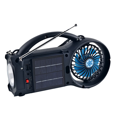Supersonic Solar Power Bluetooth Speaker with FM Radio / LED Torch