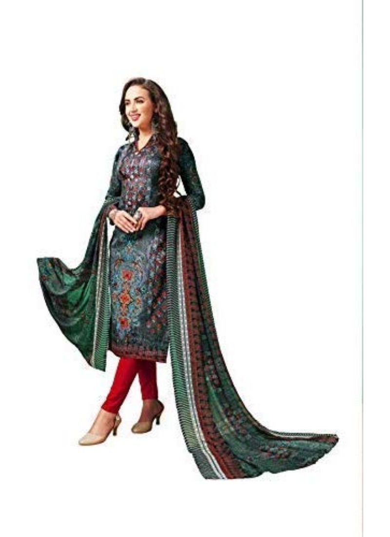 Generic Women's Cotton Salwar Material (Multi, 2.5