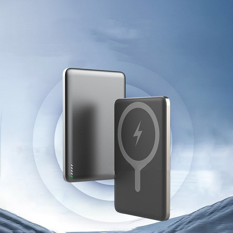 Magnetic Wireless Power Bank 5000mAh 10000mAh Alloy Shell Portable Cha