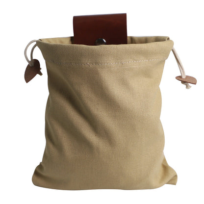 Maroon Asteria hiking portable folding waist bag for camping, berry storage with adjustable strap and compact design.