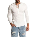 Classic Long Sleeve Linen T-Shirt – Breathable, Lightweight, Everyday
