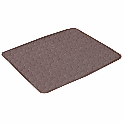 Maroon Asteria Pet Summer Portable Ice Silk Cooling Pad showing soft, lightweight cooling bed for pets in a cozy setting