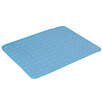 Maroon Asteria Pet Summer Portable Ice Silk Cooling Pad, soft and breathable bed for keeping pets cool during hot weather