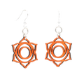 Svadhishthana Chakra Wood Earrings #1635