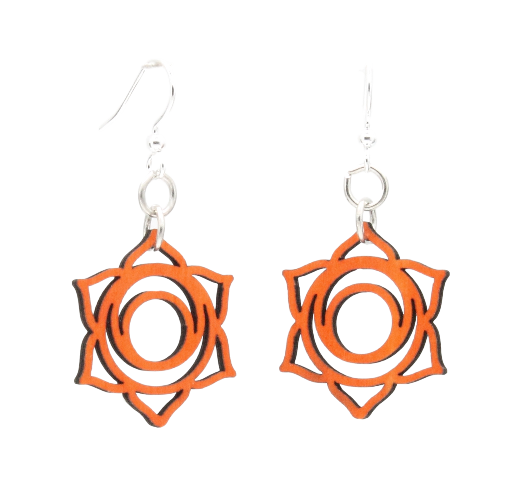 Svadhishthana Chakra Wood Earrings #1635