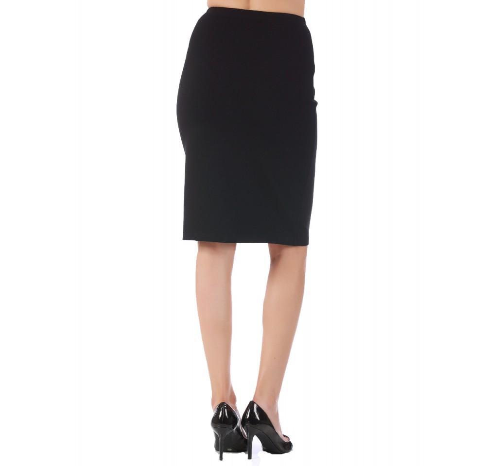 InstantFigure Short Pencil Skirt with Elastic Waist 168024