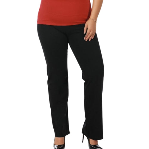 InstantFigure Curvy Plus Size Straight Wide Leg Pant 16803MC