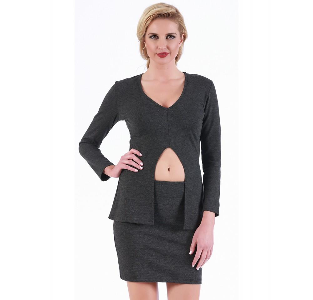 InstantFigure Mini Skirt with Wide Band 168072