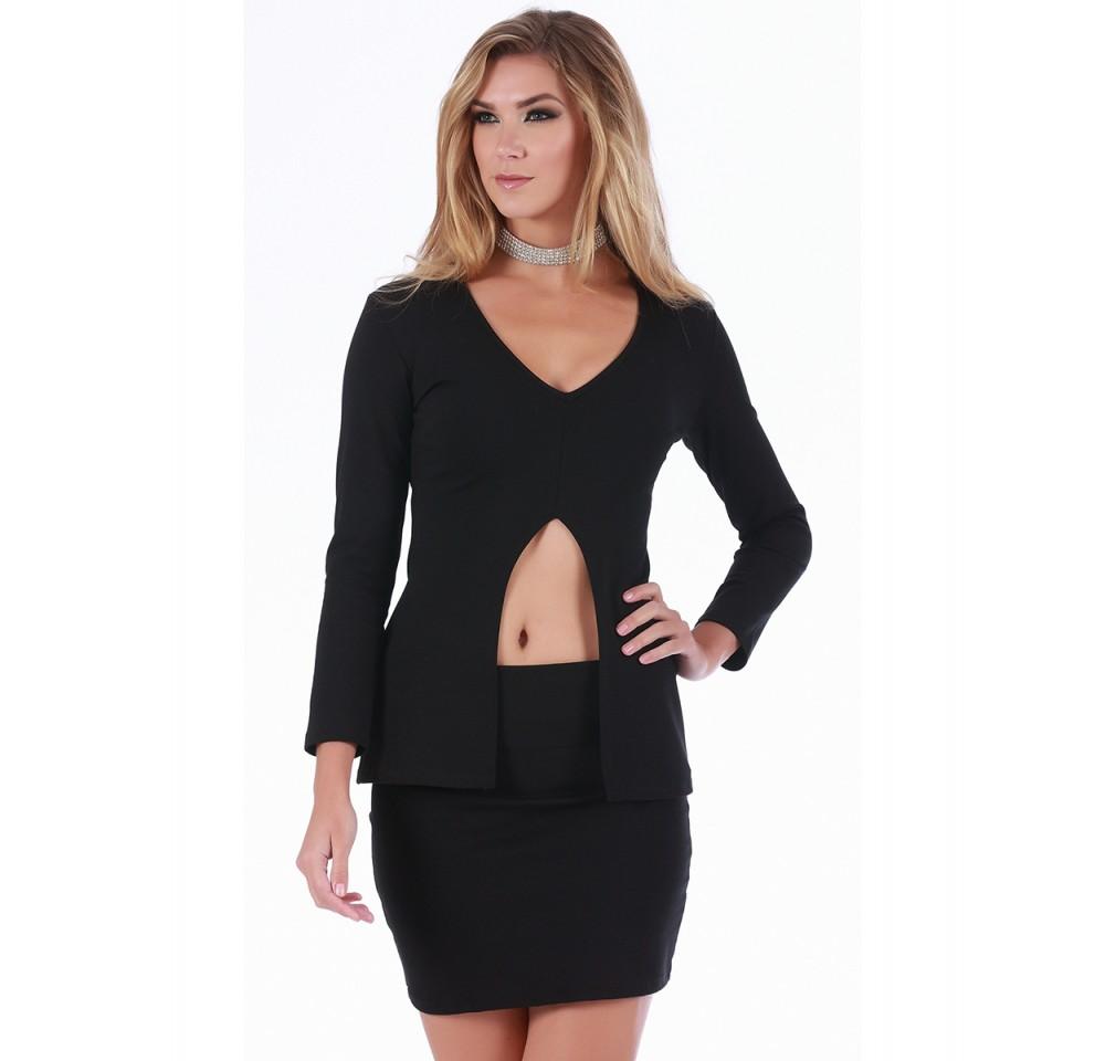 InstantFigure Mini Skirt with Wide Band 168072