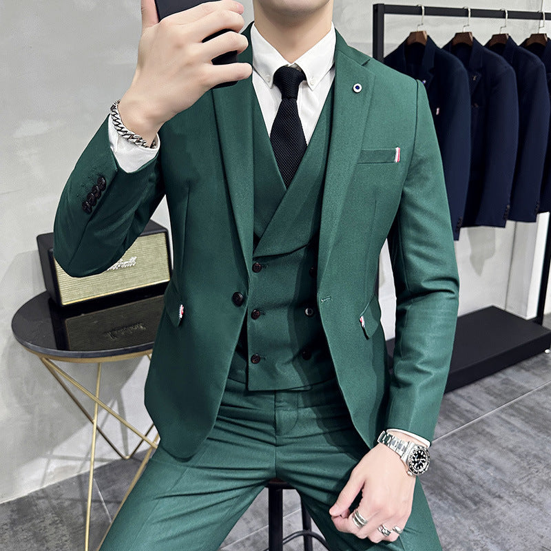 RoyalElite™ Men's Three-Piece Suit – Business & Event Perfection