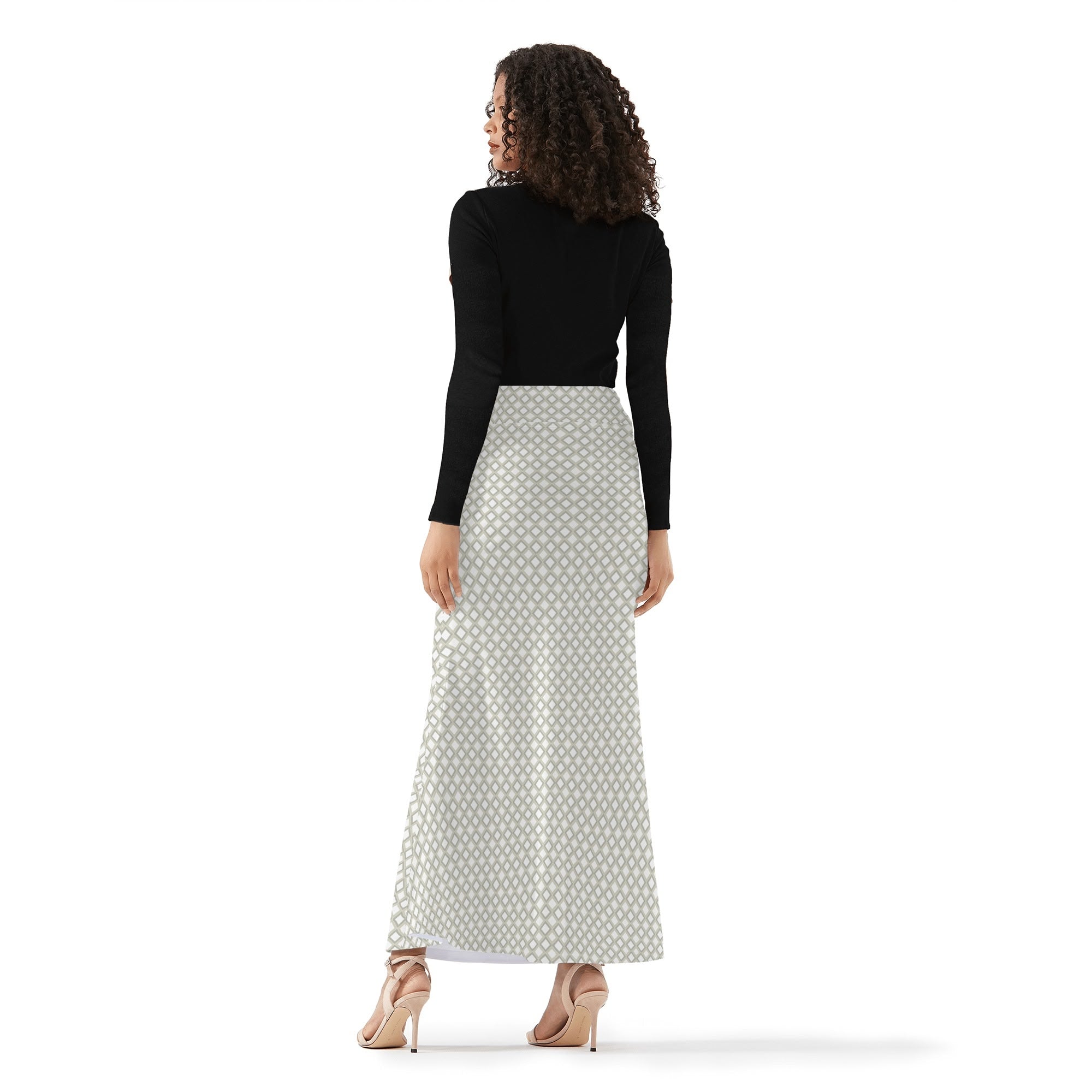 Womens Wrap Fishtail Long Skirt