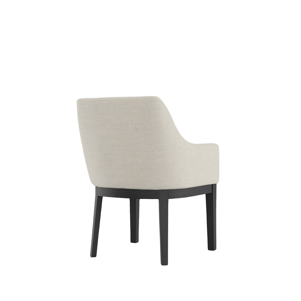Set of two Reba Urban Side Chairs by Start2Finish featuring modern design and sleek wooden legs.