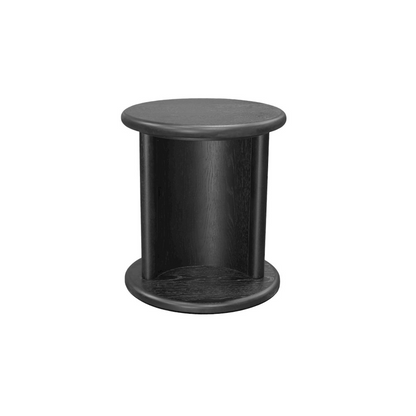 Black Gabrielle End Table by Start2Finish featuring a sleek design with a smooth tabletop and sturdy legs.