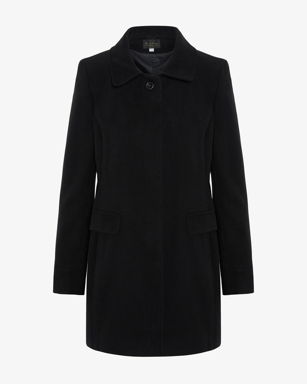 De La Creme Womens Wool Blend Hip Length Covert Coat