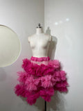 Pink Tiered Skirt