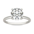 2 CTW Round Lab Grown Diamond Solitaire Engagement Ring 14K White Gold