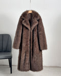 Royal Faux Fur Maxi Coat – 25 Edition