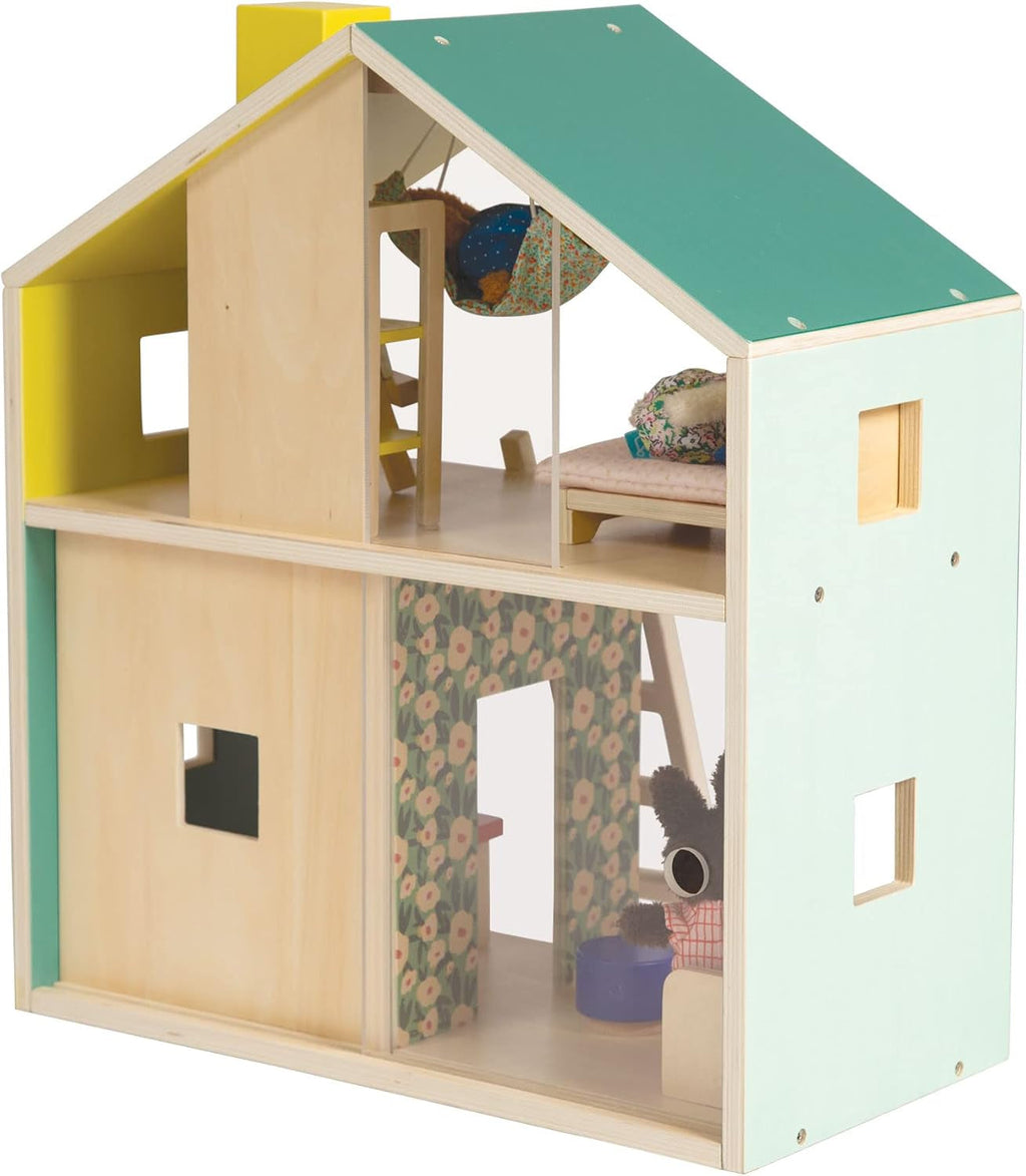 Wooden Playhouse With Loft For Kids 3 Years And Up