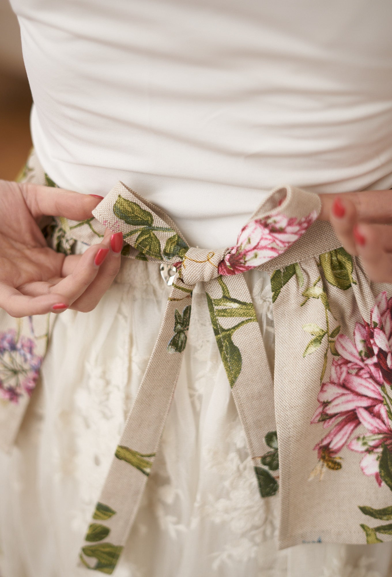 Ladies Half Apron Poly-cotton Mix, Printed | Botanico