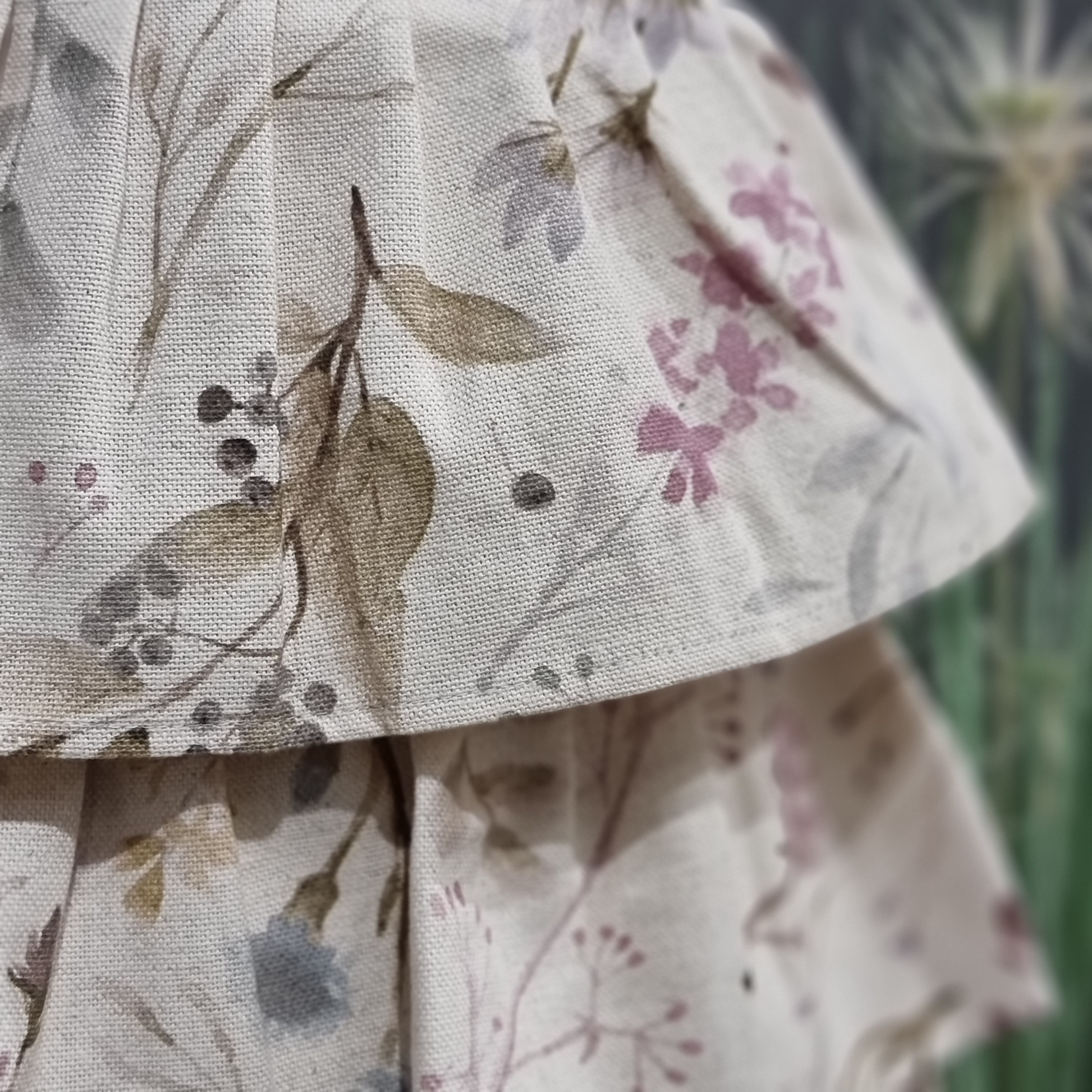 Kids’ Apron with Ruffles, Linen-Cotton Mix, Printed | Aitana