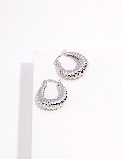 Twisted Stripe Stud Earrings