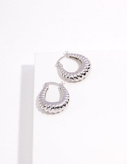 Twisted Stripe Stud Earrings