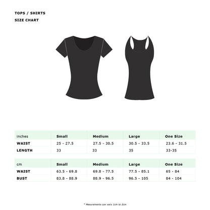 Red Medusa Eco Tec Racerback Tank Top in activewear, shown with size chart and detailed fabric texture.