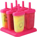 6Pcs Popsicle Molds Reusable Ice Cream DIY Ice Pop Maker Ice Bar Maker