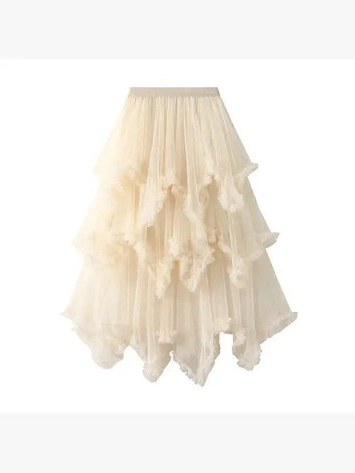Layered mesh high waist skirt from Jade Icarus, women&