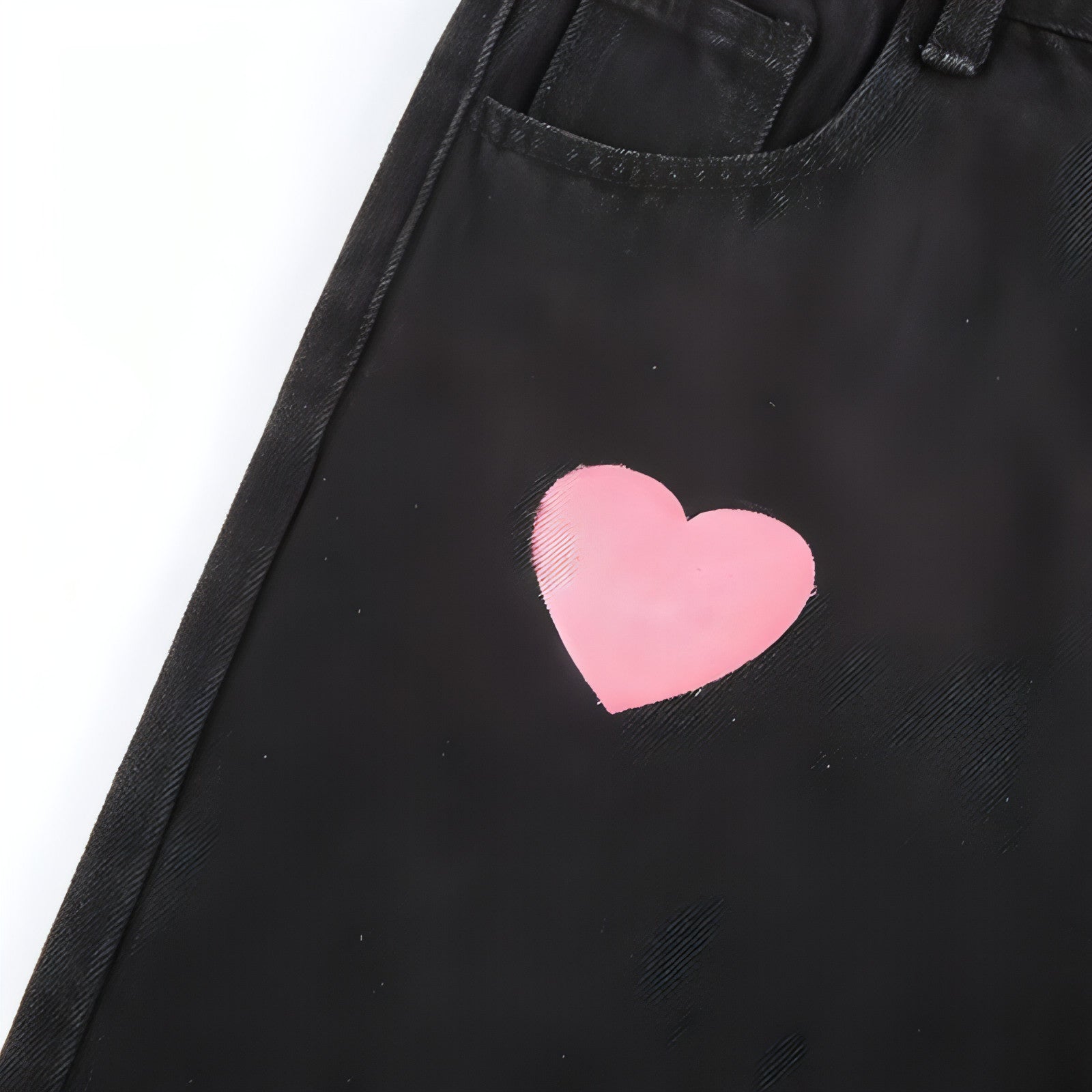 UrbanEase™ Fashionable love printed jeans women