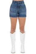 Willow Denim Short in Dark Wash