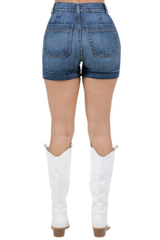 Willow Denim Short in Dark Wash