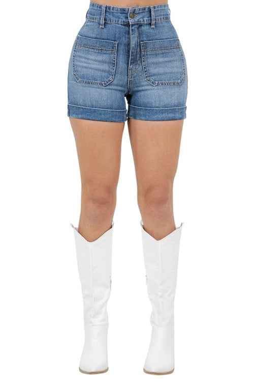 Willow Denim Short in Medium Wash