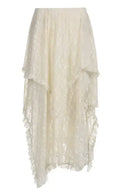 Lace tiered skirt