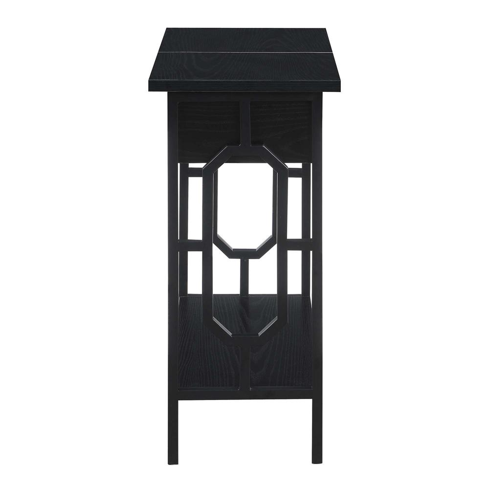 Omega Flip Top End Table with Charging Station by Start2Finish showing a modern side table with a flip top and built-in charging ports.