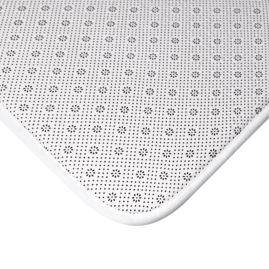 Yellow Pandora Good Vibes Lemon bath mat with textured surface and vibrant yellow color, designed for bathroom decor.
