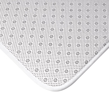 Yellow Pandora Good Vibes Lemon bath mat with textured surface and vibrant yellow color, designed for bathroom decor.