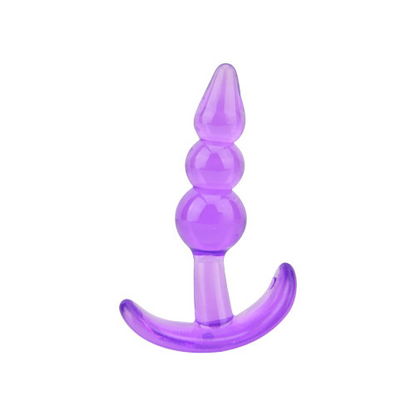 Start2Finish Loving Joy Butt Plug Training Kit in purple, featuring multiple sizes for comfortable beginner anal play.