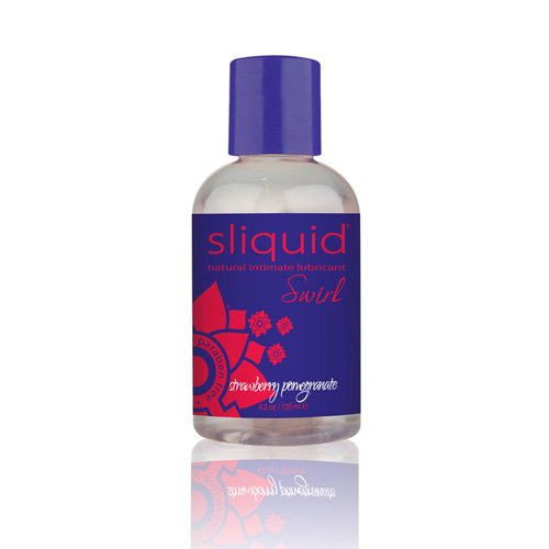 Start2Finish Sliquid Naturals Swirl Pink Lemonade flavored lubricant bottle with colorful label and clear cap.