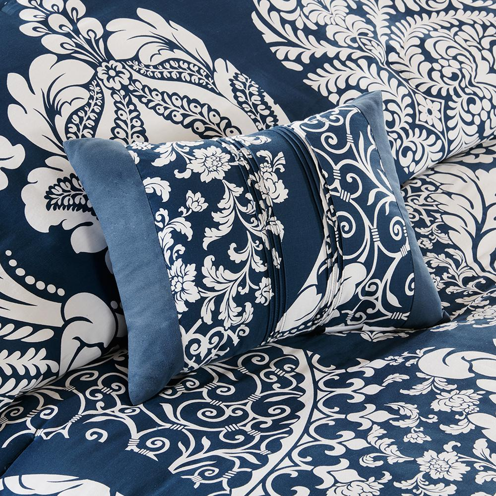 Start2Finish 7-piece cotton printed comforter set with colorful floral pattern on soft bedding for a cozy bedroom look.