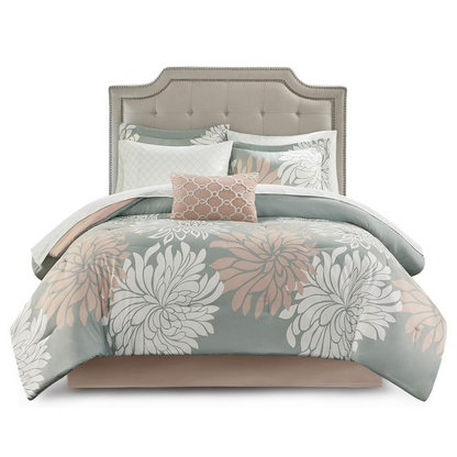 Start2Finish 7-piece comforter set with matching cotton bed sheets, featuring a soft, cozy design for a stylish bedroom upgrade.
