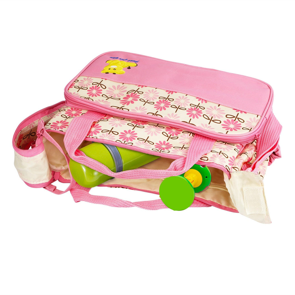 5PCS Per Set Baby Nappy Diaper Bags Set Mummy Diaper Shoulder Bags